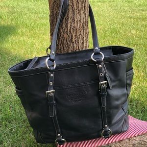 Vintage Coach Shopper Leather Tote